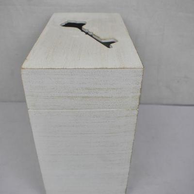 Wedding Wishes Wooden Key Card Box, $58 Retail - New