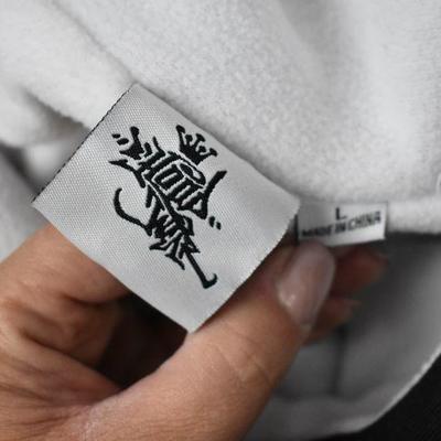 Brotherhood Wear, Black & White Thick Hoodie Mens Size Large - New
