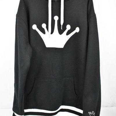 Brotherhood Wear, Black & White Thick Hoodie Mens Size Large - New