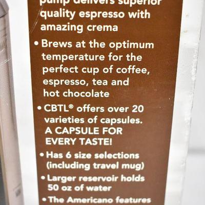 CBTL The Coffee Bean & Tea Leaf Single Serve Beverage Machine, $90 Retail - New