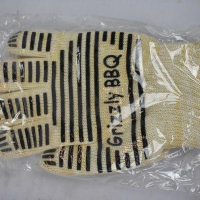 Grizzly BBQ Cooking Gloves, Three Pairs - New