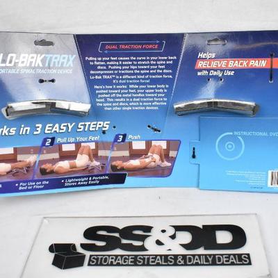 Lo-Bak Trax Portable Spinal Traction Device - New