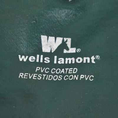 Wells Lamont Work Gloves - PVC Coated - Forest Green - New