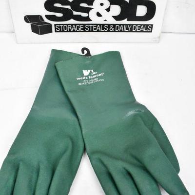 Wells Lamont Work Gloves - PVC Coated - Forest Green - New