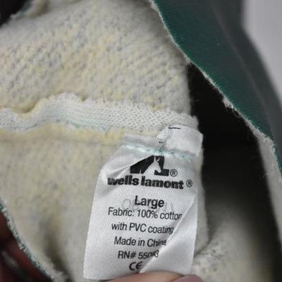 Wells Lamont Work Gloves - PVC Coated - Forest Green - New