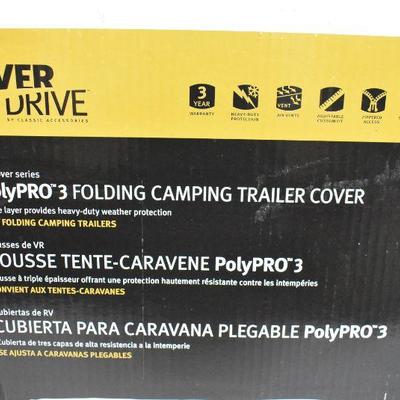 Classic Accessories PolyPro3 8.5ft PopUp Trailer Cover Grey, $64 Retail - New