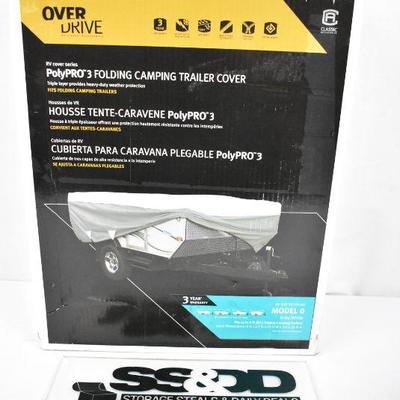 Classic Accessories PolyPro3 8.5ft PopUp Trailer Cover Grey, $64 Retail - New