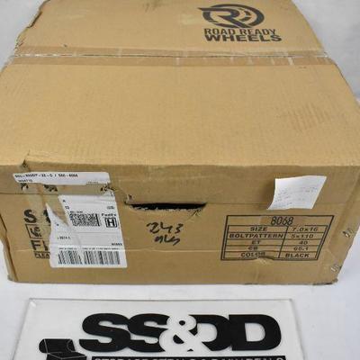 16" Black Steel Wheel Rim 2005-2008 Pontiac G6 5 Lug, $64 Retail - New