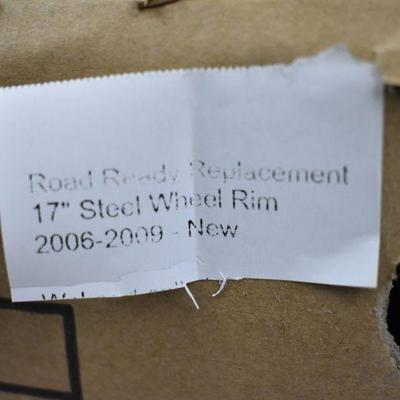 Set of TWO: 17" Steel Wheel Rim 2006-2009, $132 Retail - New