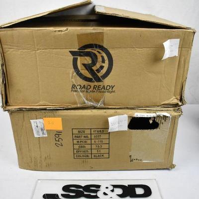 Set of TWO: 17" Steel Wheel Rim 2006-2009, $132 Retail - New