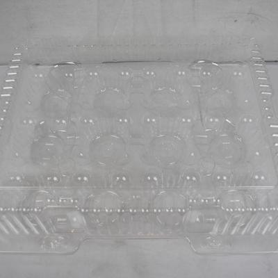 Qty 30: 12 Cavity Stackable Cupcake Container with Deep Dome, $57 Retail - New
