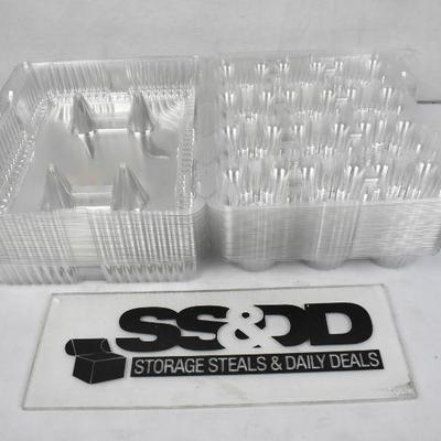 Qty 30: 12 Cavity Stackable Cupcake Container with Deep Dome, $57 Retail - New