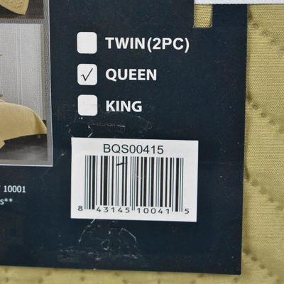 Chic Home Lapp 3 Piece Quilt Cover Set, Queen, Gold, $57 Retail - New