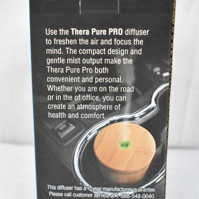 Thera Pure Pro Bamboo Cool Mist Diffuser, $33 Retail - New