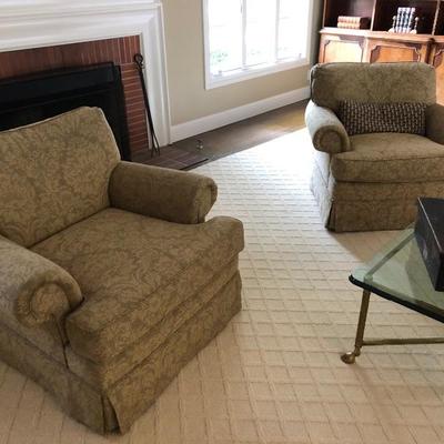 Lots of quality overstuffed furniture