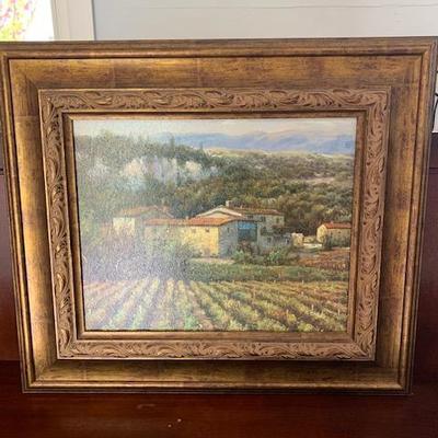 TUSCAN VINEYARD PRINT 30"X26" $85