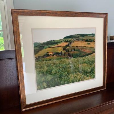 TUSCAN LANDSCAPE PHOTO 35"X31" $85