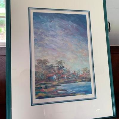 ALEX MILES SIGNED PRINT 31"X40" $85
