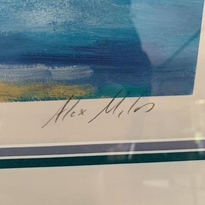 ALEX MILES SIGNED PRINT 31"X40" $100