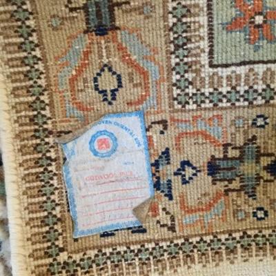 100% Wool Pile Oriental Rug Runner 82" x 28" Hand Woven in India