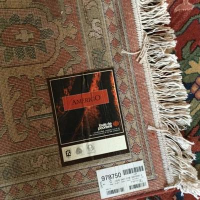 Amerigo Wool Red Hand Woven Rug  7'10" x 11'2"