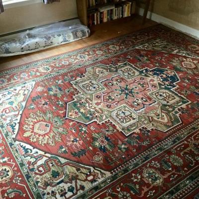 Amerigo Wool Red Hand Woven Rug  7'10" x 11'2"