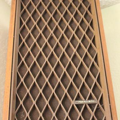 Walnut Vintage Stereo Speakers Realistic 