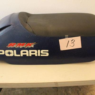 Navy/Black Polaris Snowmobile Seat Two Person Passenger #2778 2310