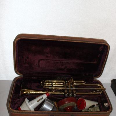 Mid 1950's 24A Trumpet Henri Selmer Paris Repose Vintage Case and Mutes