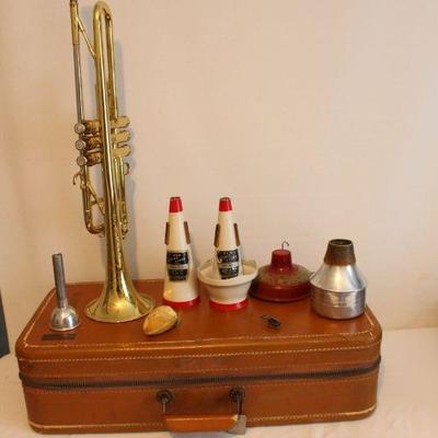 Mid 1950's 24A Trumpet Henri Selmer Paris Repose Vintage Case and Mutes