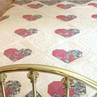 Queen Sized Heart Quilt