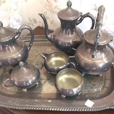 Vintage Silverplate Tea Set