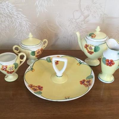 1930s Prov Saxe SE Germany Cake Serving Set 
