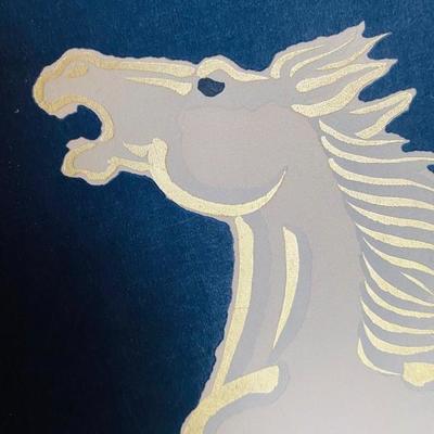 Vintage Asian Japanese Horse Art