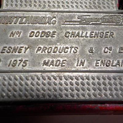 1975 Matchbox  no. 1 Dodge Challenger.