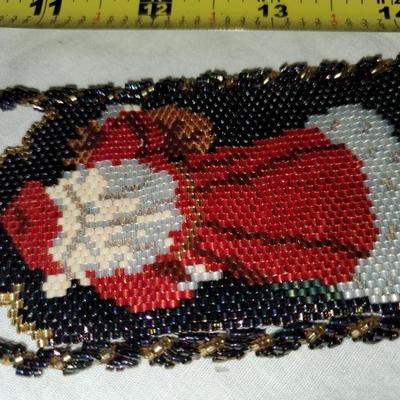 Santa Beaded Pouch 