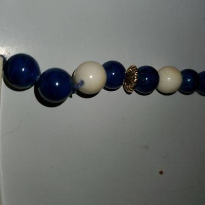 14 K Blue Lapis Necklace 