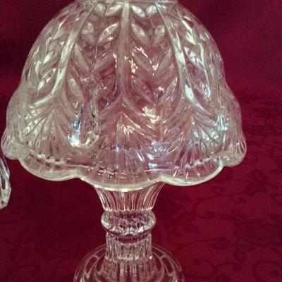 LOT 1 - Glass Votives and Vase