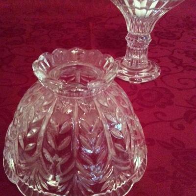 LOT 1 - Glass Votives and Vase