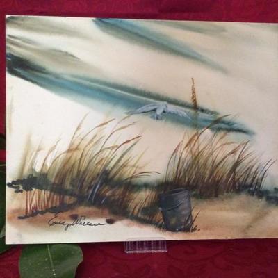 Lot 09 - Watercolor by Evelyn Wallace