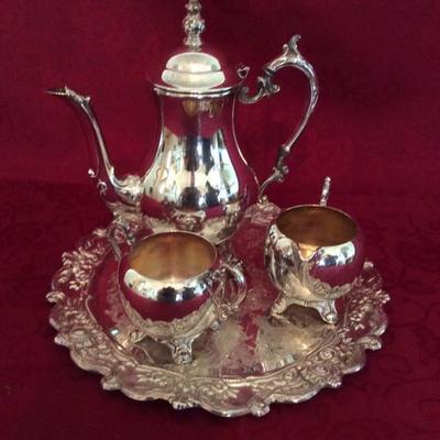 Lot 12 Silver Tea Service