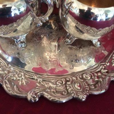Lot 12 Silver Tea Service
