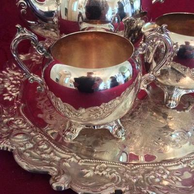 Lot 12 Silver Tea Service