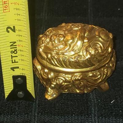 Gold Tone Ring Box