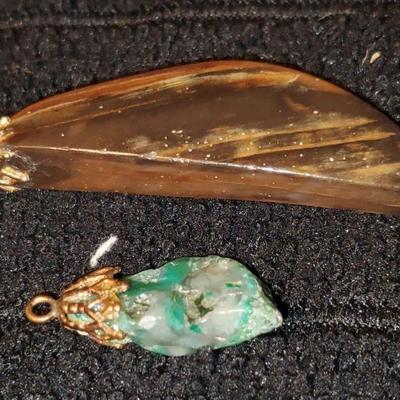 2 Stone Pendants