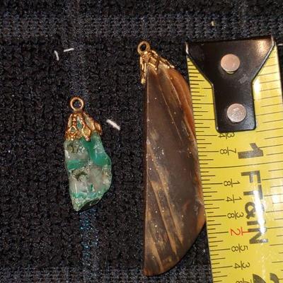 2 Stone Pendants