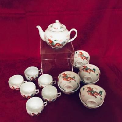 Lot 63 Tea set Asian themed