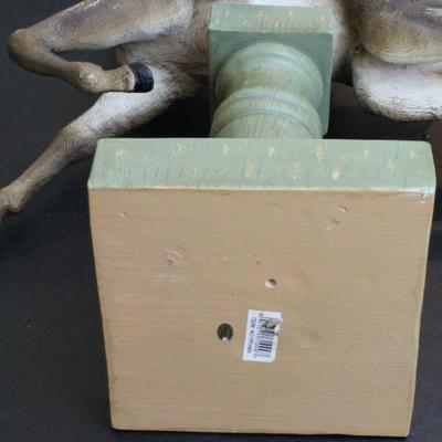 LOT #50: Tall Santa Claus Riding Reindeer Holiday Deco