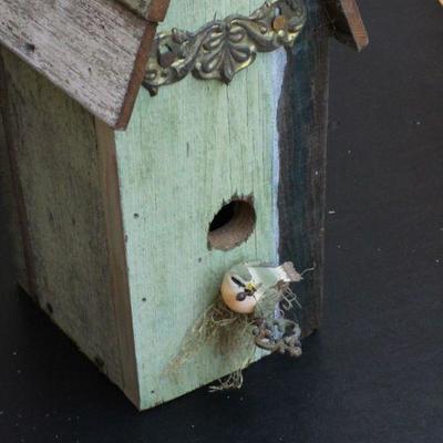 LOT #54: Vintage Wood Deco Bird Home