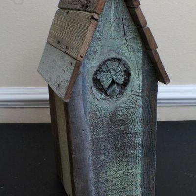 LOT #54: Vintage Wood Deco Bird Home